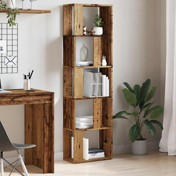 Bücherschrank Altholz-Optik 45x24x159 cm