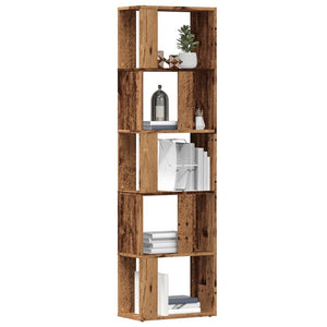 Bücherschrank Altholz-Optik 45x24x159 cm