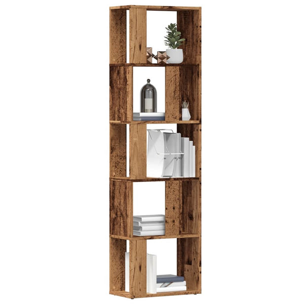 Bücherschrank Altholz-Optik 45x24x159 cm