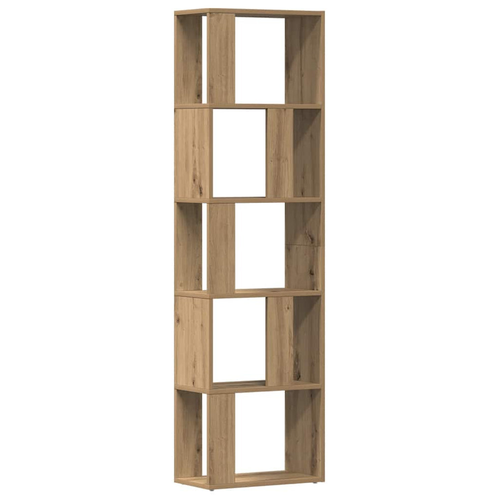 vidaXL Bookcase Artisan Oak 45x24x159 cm Engineered Wood