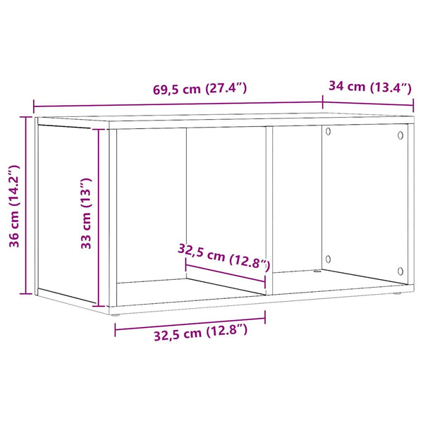 Aufbewahrungstruhe Artisan-Eiche 69,5 cm