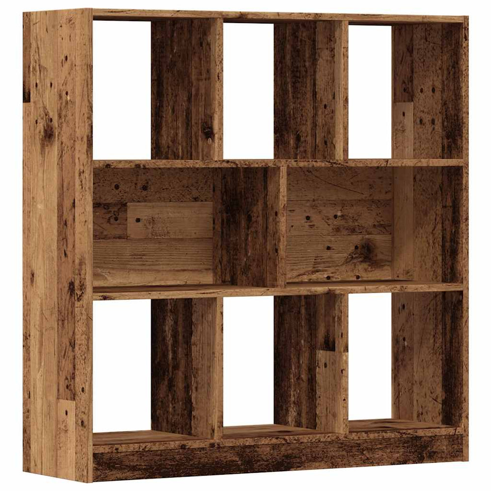 vidaXL Bookshelf Reclaimed Wood Look 97.5x29.5x100 cm Engineered Wood