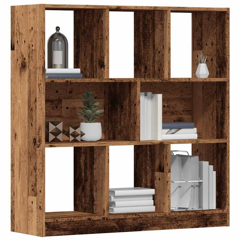 vidaXL Bookshelf Reclaimed Wood Look 97.5x29.5x100 cm Engineered Wood