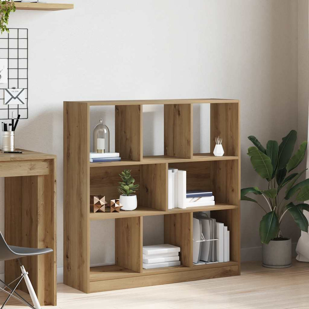 vidaXL Bookshelf Artisan Oak 97.5x29.5x100 cm Engineered Wood