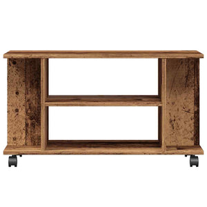 TV-Regal Altholz-Optik mit Rollen 80x40 cm