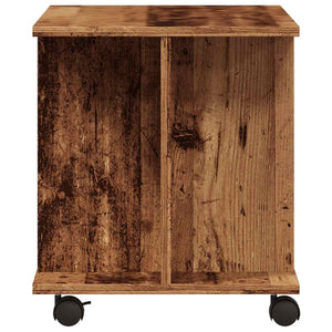 TV-Regal Altholz-Optik mit Rollen 80x40 cm