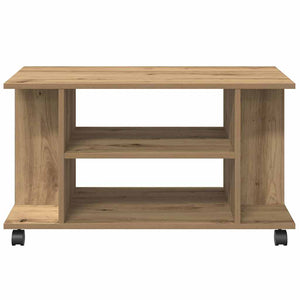 TV-Regal Artisan Eiche 80 cm mit Rollen
