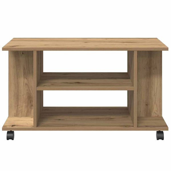 TV-Regal Artisan Eiche 80 cm mit Rollen