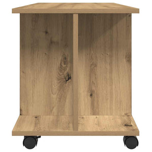 TV-Regal Artisan Eiche 80 cm mit Rollen