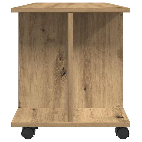 TV-Regal Artisan Eiche 80 cm mit Rollen