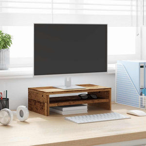 Monitorständer Altholz-Optik