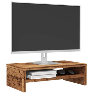 Monitorständer Altholz-Optik