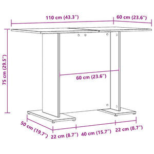 Esstisch Artisan Eiche 110x60 cm