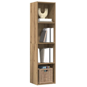 Bücherregal TV-Schrank Altholz-Optik 36x30x143 cm