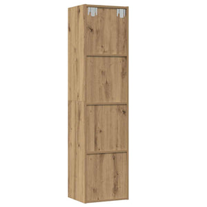 Bücherregal TV-Schrank Altholz-Optik 36x30x143 cm