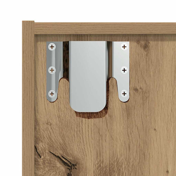 Bücherregal TV-Schrank Altholz-Optik 36x30x143 cm