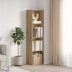 Bücherregal TV-Schrank Altholz-Optik 36x30x143 cm