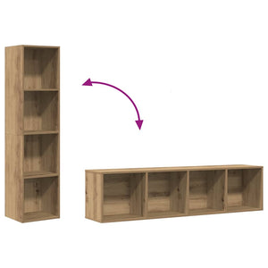 Bücherregal TV-Schrank Artisan-Eiche 143 cm