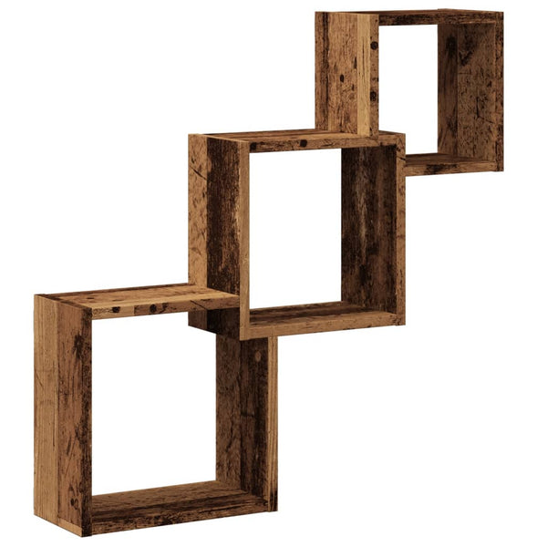 Würfelregal Altholz-Optik 68x68 cm