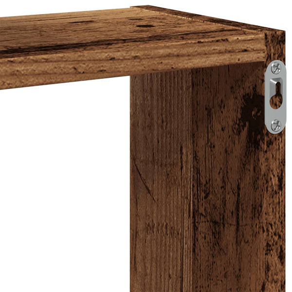 Würfelregal Altholz-Optik 68x68 cm