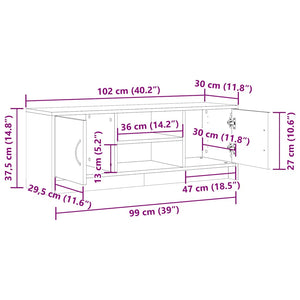 TV-Schrank Altholz-Optik 102 cm