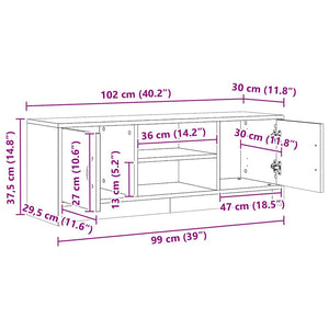 TV-Schrank Artisan Eiche 102 cm