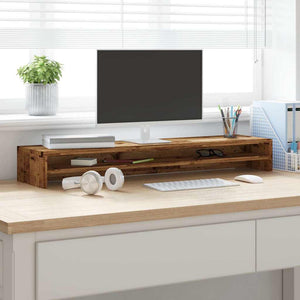 Monitorständer Altholz-Optik 100 cm