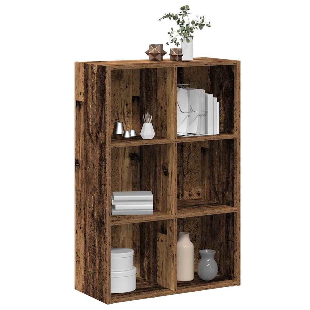 Bücherregal Sideboard Altholz-Optik 66x98 cm