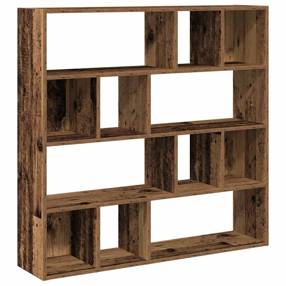 Bücherregal Raumteiler Altholz-Optik 105 cm