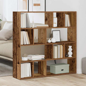 Bücherregal Raumteiler Altholz-Optik 105 cm