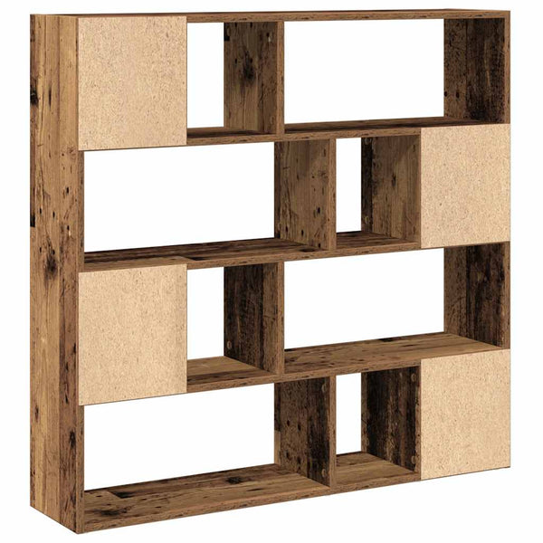 Bücherregal Raumteiler Altholz-Optik 105 cm