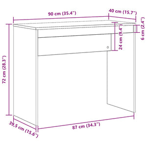 Schreibtisch Altholz-Optik 90 cm