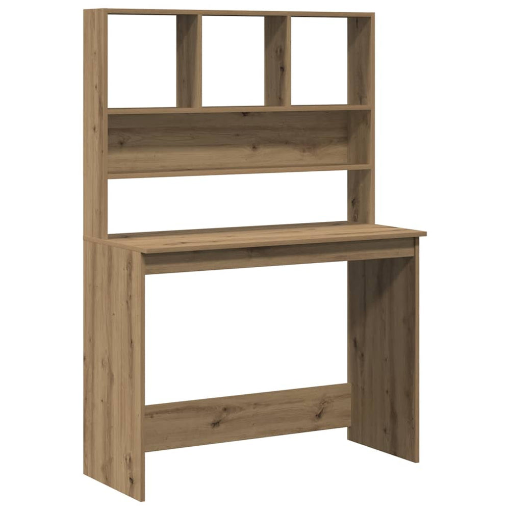 Schreibtisch mit Regal Artisan Eiche 102cm