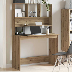 Schreibtisch mit Regal Artisan Eiche 102cm