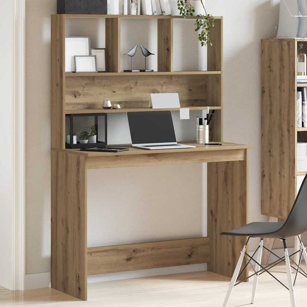 Schreibtisch mit Regal Artisan Eiche 102cm