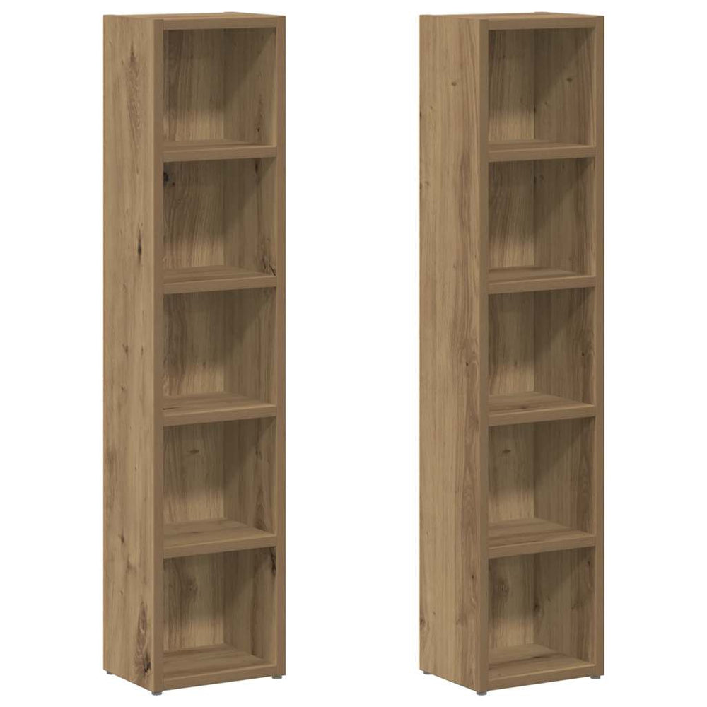 CD Regale 2er Set Artisan-Eiche