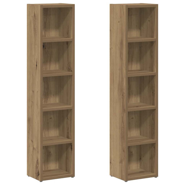 CD Regale 2er Set Artisan-Eiche