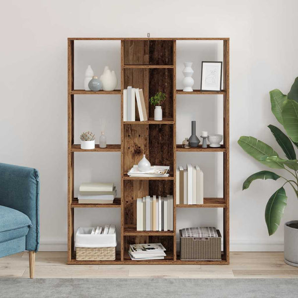 Raumteiler Bücherregal Altholz-Optik 100x140cm