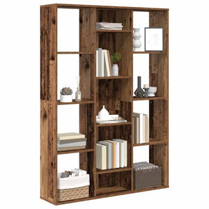 Raumteiler Bücherregal Altholz-Optik 100x140cm