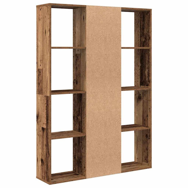 Raumteiler Bücherregal Altholz-Optik 100x140cm