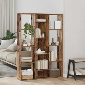 Raumteiler Bücherregal Altholz-Optik 100x140cm