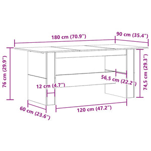 Esstisch Altholz-Optik 180 cm