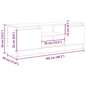 TV-Schrank im Altholz-Design, 102 cm