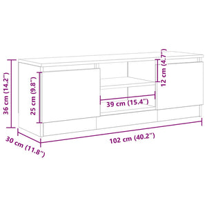 TV-Schrank Artisan Eiche 102 cm