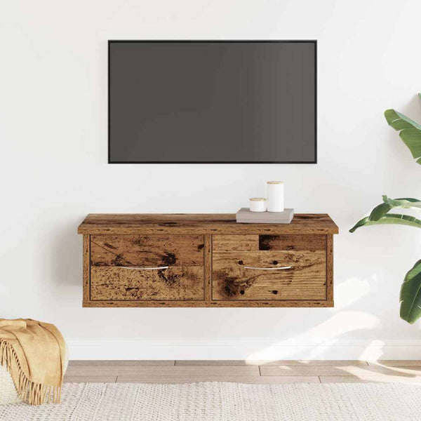 Wandschrank Altholz-Optik 60 cm