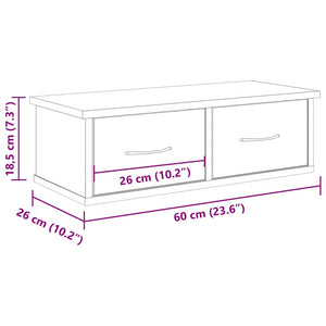 Wandschrank Altholz-Optik 60 cm