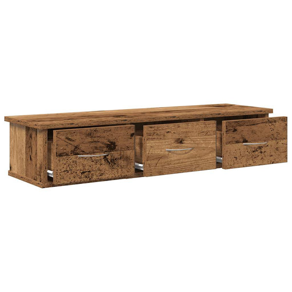 Wandschrank Altholz-Optik 88 cm