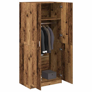Kleiderschrank Altholz-Optik 80x52x180 cm