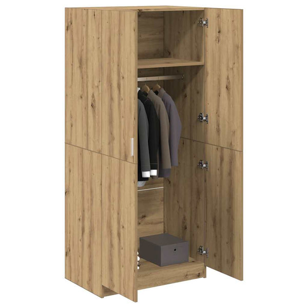 Kleiderschrank Artisan Eiche 80x52x180 cm