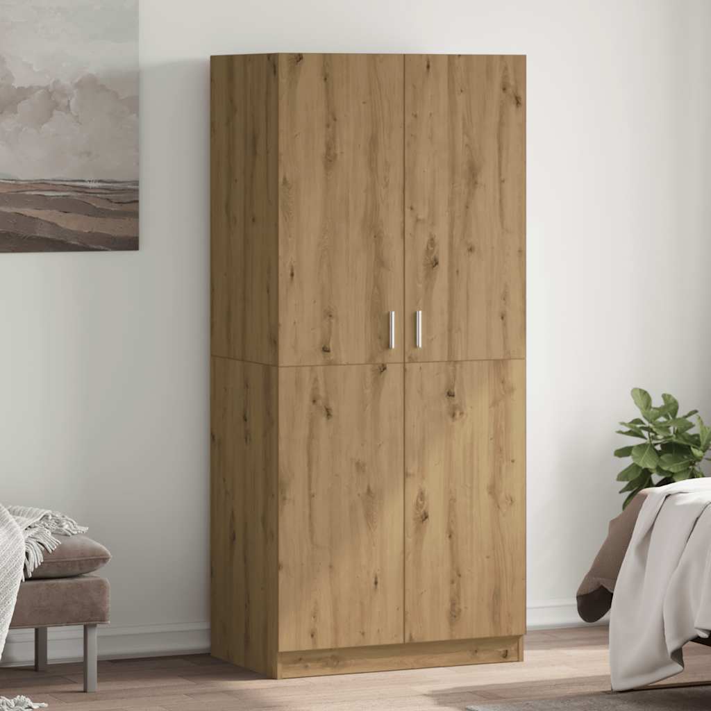 Kleiderschrank Artisan Eiche 80x52x180 cm
